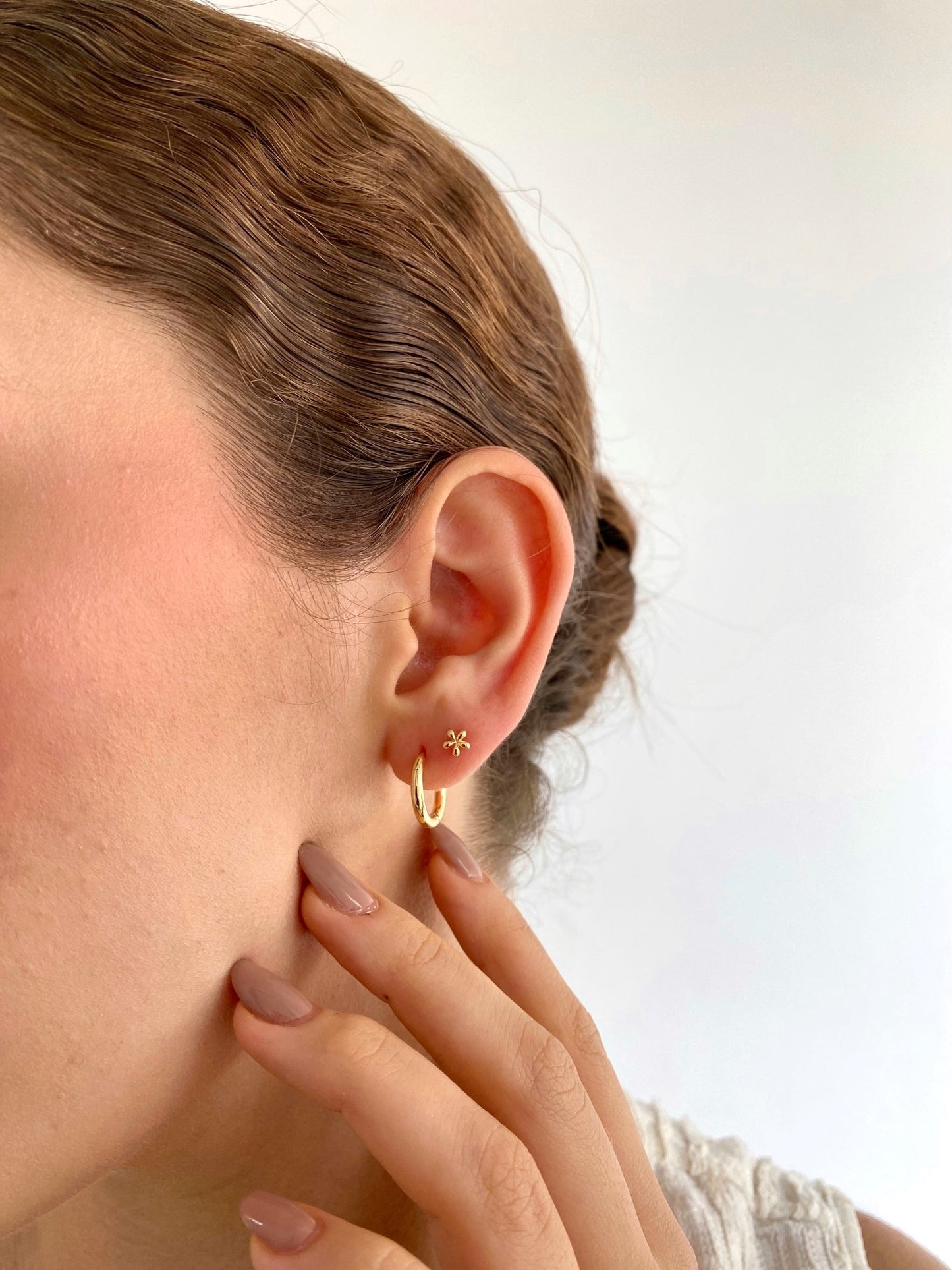 Mini topos flor lisa