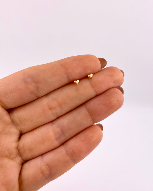 Mini topos corazón liso