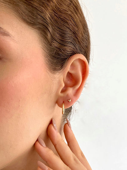 Mini topos corazón liso