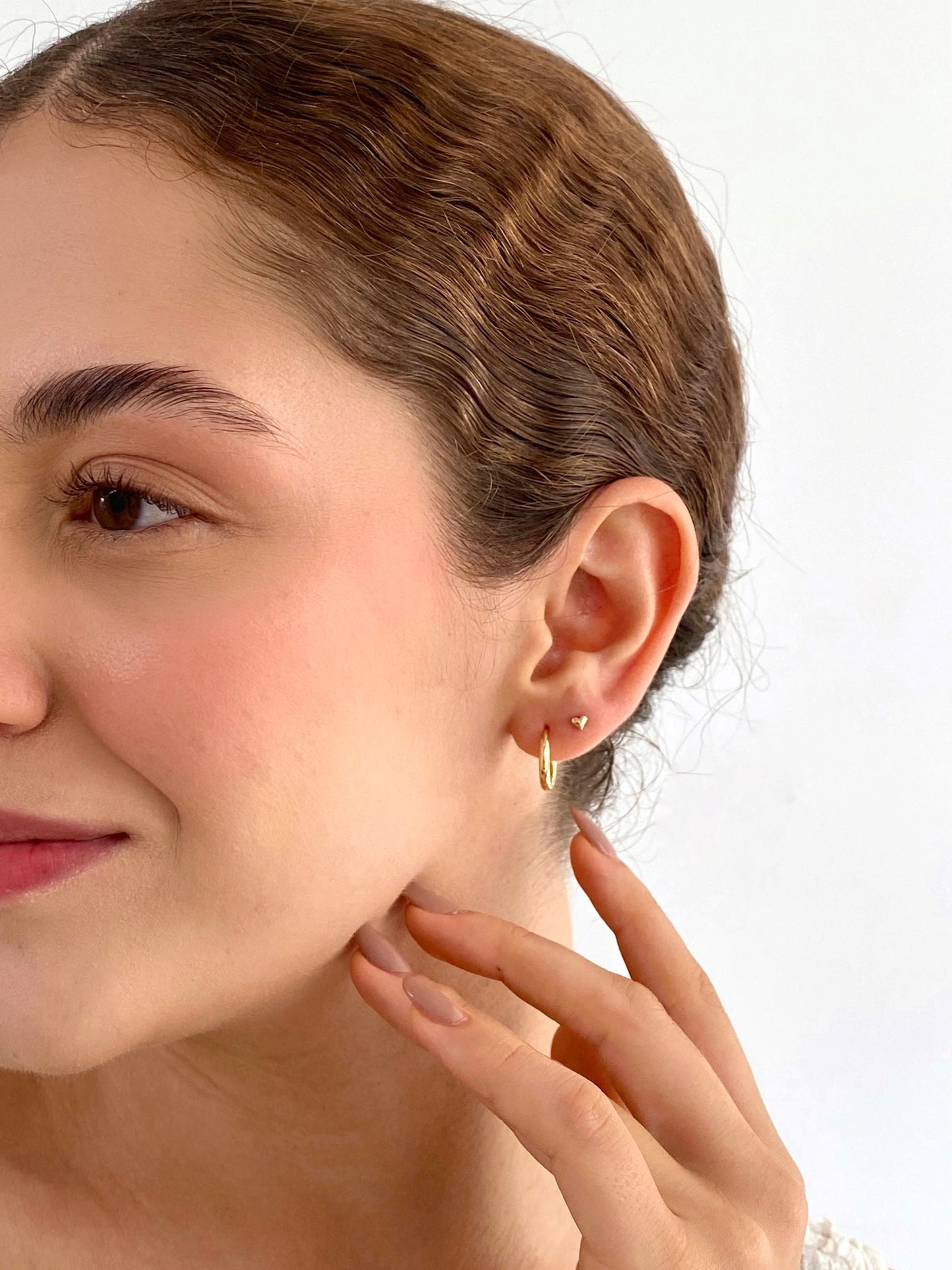 Mini topos corazón liso