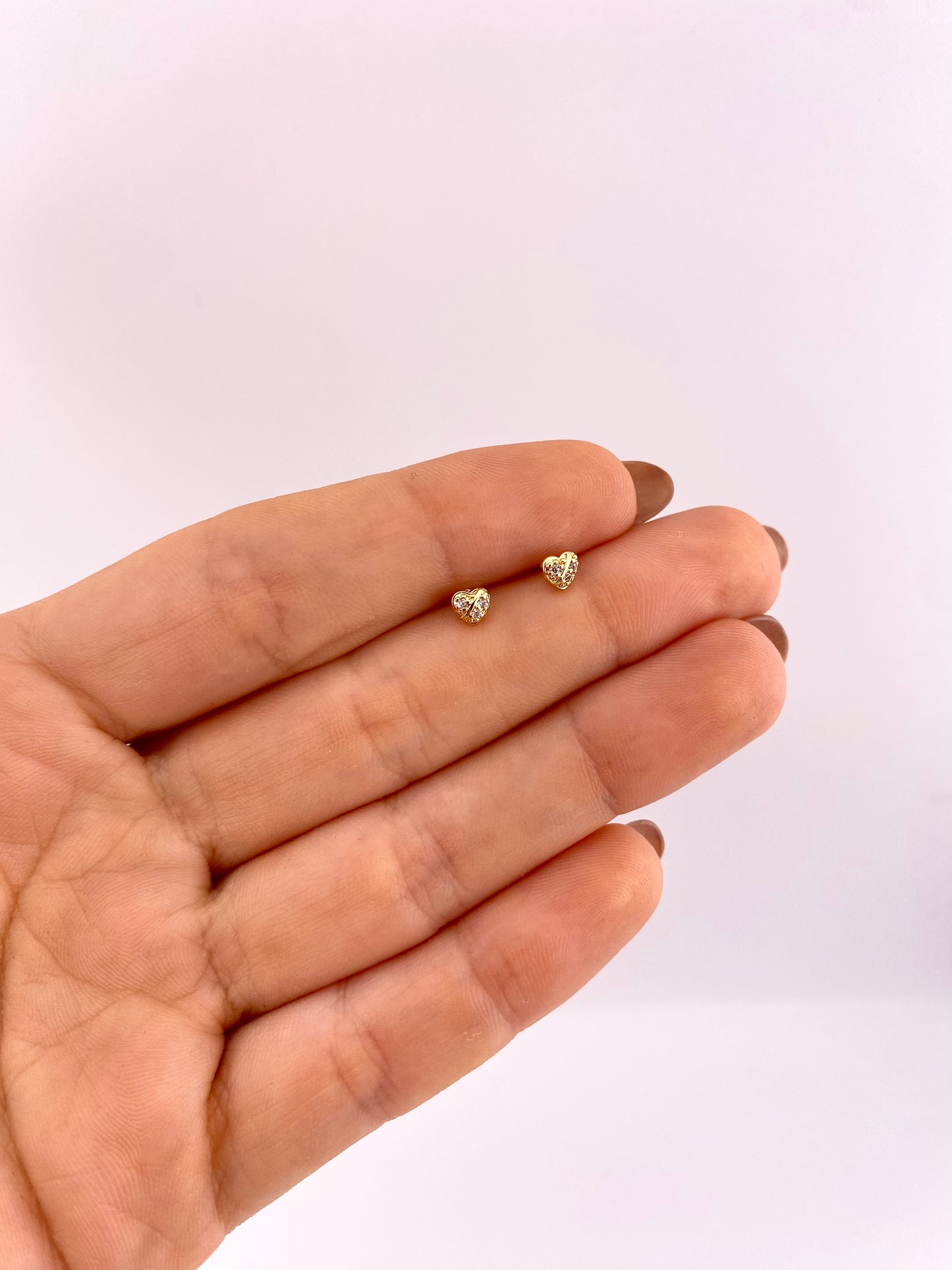 Mini topos corazón + piedras