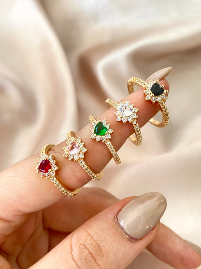 Anillos Princesas Disney Set x5